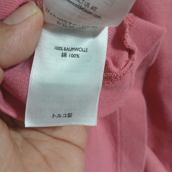 Eddie Bauer Pink V-Neck Women's Top - Picture 7 of 8